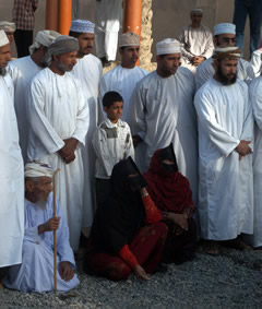 Omanis at Nizwa livestock market