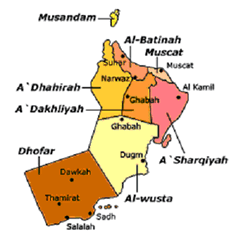 Regions of Oman